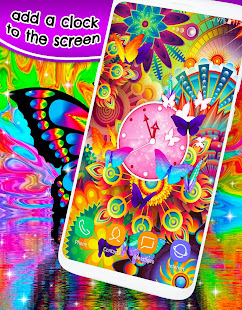 Neon Butterflies Wallpaper ud83eudd8b Free Live Wallpapers 6.7.13 APK screenshots 2