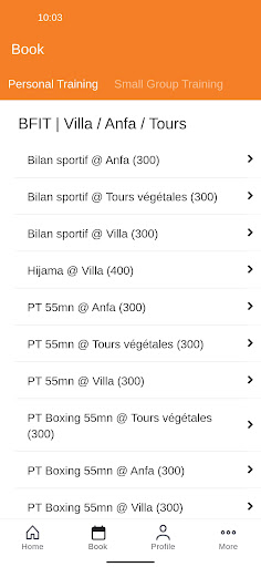 Screenshot of BFITCLUB