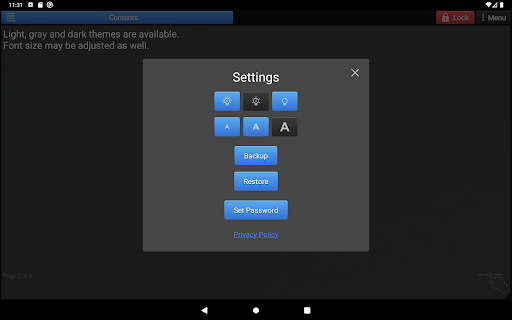 Screenshot of Notepad Pro