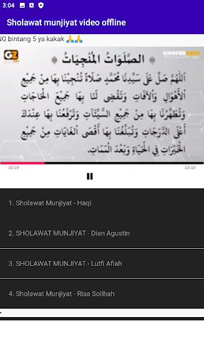 Sholawat munjiyat video offlin Screen 2