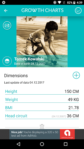 Growth Charts Screen 3