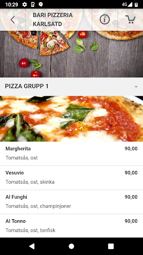 Bari pizzeria Karlsatd Screen 3