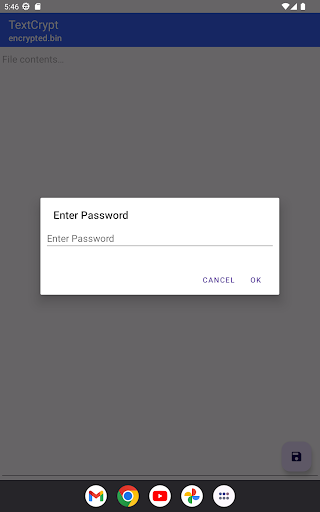 TextCrypt Screen 2
