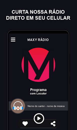 Android application MAXY RÁDIO screenshort