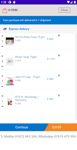 Online Medicine Shop Screen 2