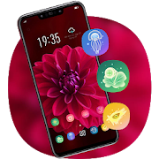 Red Flower Blossom Beautiful theme for REDMI Y2