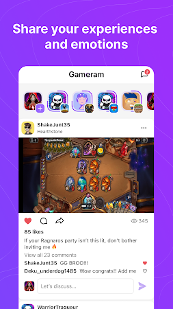 Game screenshot Gameram – Network for gamers apk download