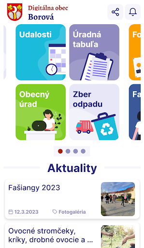 Android application Borová screenshort