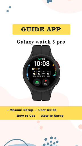 Android application Galaxy watch 5 pro instruction screenshort