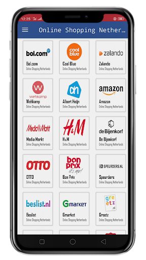 Android application Online Shopping Netherlands screenshort