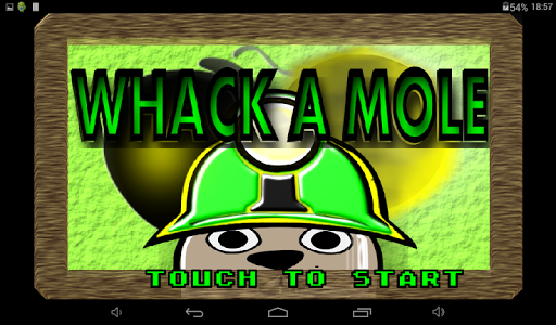 Android application Whack a Mole screenshort
