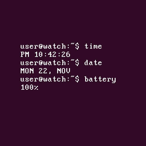 Android application Terminal Watch Face screenshort