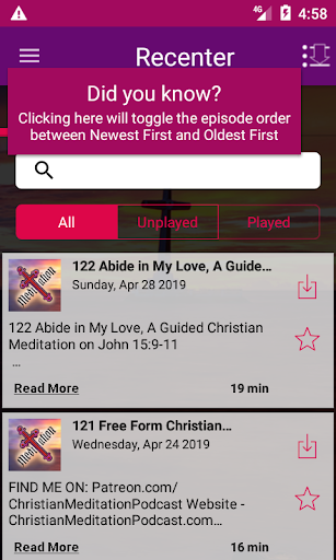 Recenter with Christ - Christi Screen 2