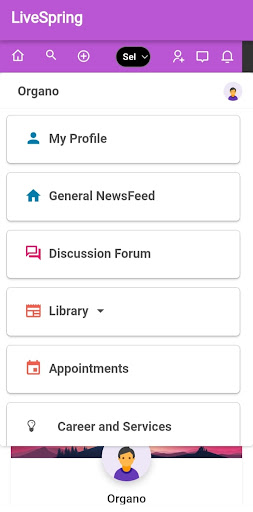 Android application LiveSpring screenshort