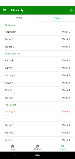 College Football Survival Screen 3