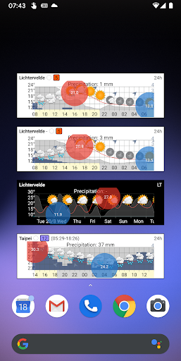 Android application Meteo Weather Widget screenshort
