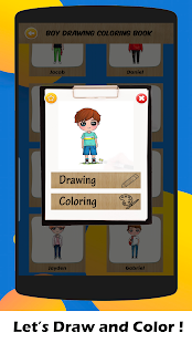 Boy Drawing and Coloring Book 1.1 APK screenshots 7