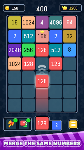 Android application Merge Number Block - 2048 Game screenshort