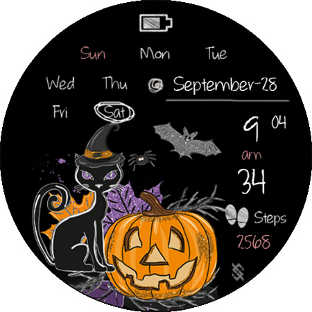 BFF77- Halloween Cat & Pumpkin screenshot 19