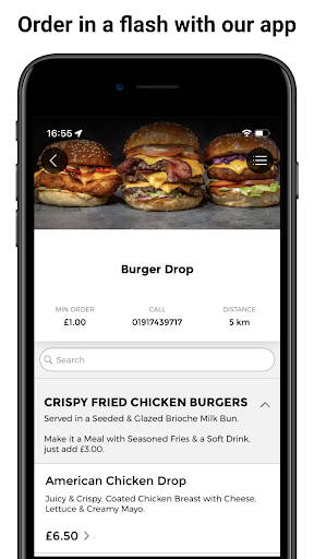 Android application Burger Drop screenshort