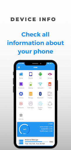 Android application Device Info: Phone CPU, System screenshort