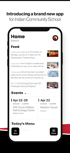 Android application Indian Community School screenshort