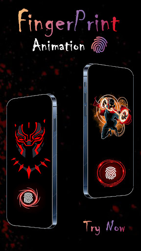Android application Fingerprint Animation 3D screenshort