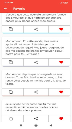 Android application bonne année SMS 2024 screenshort