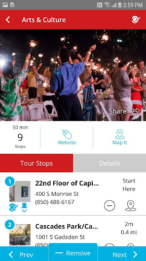 Screenshot of Visit Tallahassee!