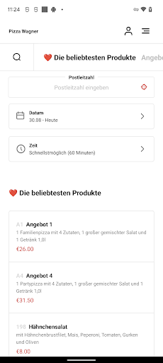 Pizza Wagner Screen 3