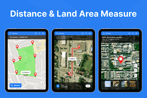 Distance and Land Area Measure
