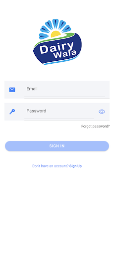 Android application Dairy Wala screenshort