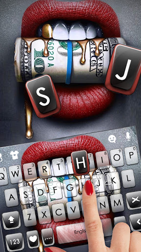 Sexy Lips Dollar Keyboard Back Screen 2