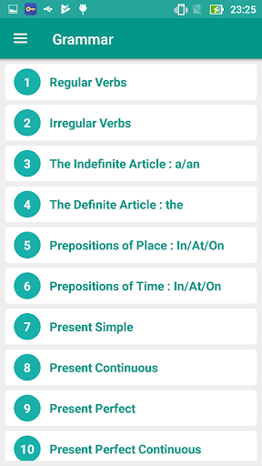 English Grammar Screen 2
