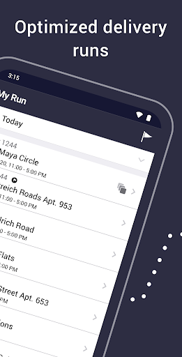 Dispatch Science Driver App Screen 2