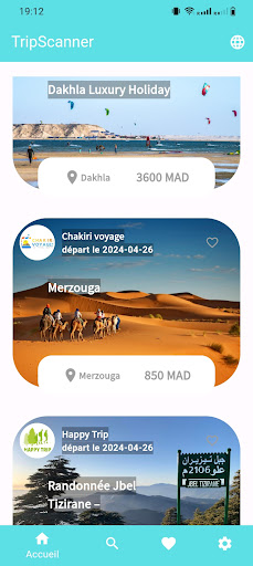 Android application Tripscanner screenshort
