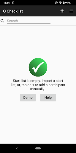 Android application O Checklist screenshort