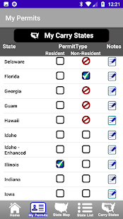 CCW – Concealed Carry 50 State Captura de pantalla