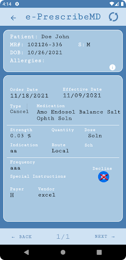 e-PrescribeMD Screen 3