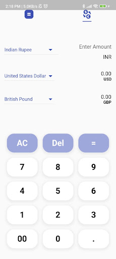 Android application Calculator screenshort