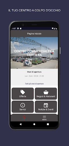 Android application Centro La Cartiera screenshort