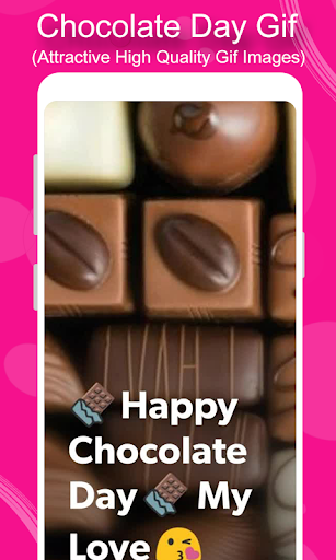 Android application Chocolate Day GIF screenshort