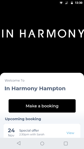 Android application In Harmony Hampton screenshort