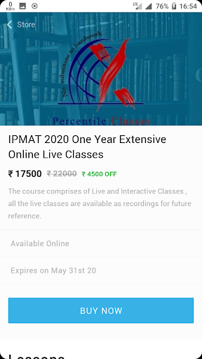 Percentile Classes Screen 3