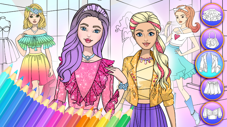 Girl Coloring Dress Up Games - 1.4 - (Android)