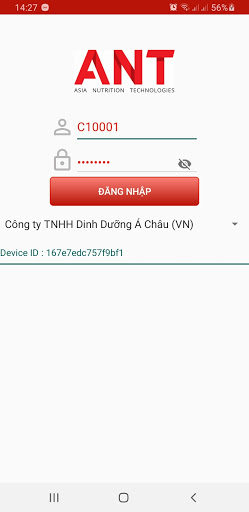 Android application App Dat Hang ANT screenshort