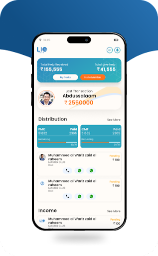 Android application LIO CLUB screenshort