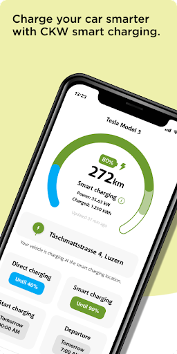 Android application CKW Smart Charging screenshort