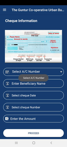Guntur Urban Bank Positive Pay Screen 3