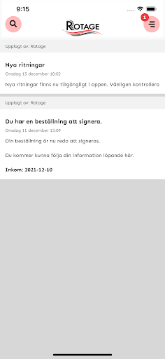Android application Rotage screenshort
